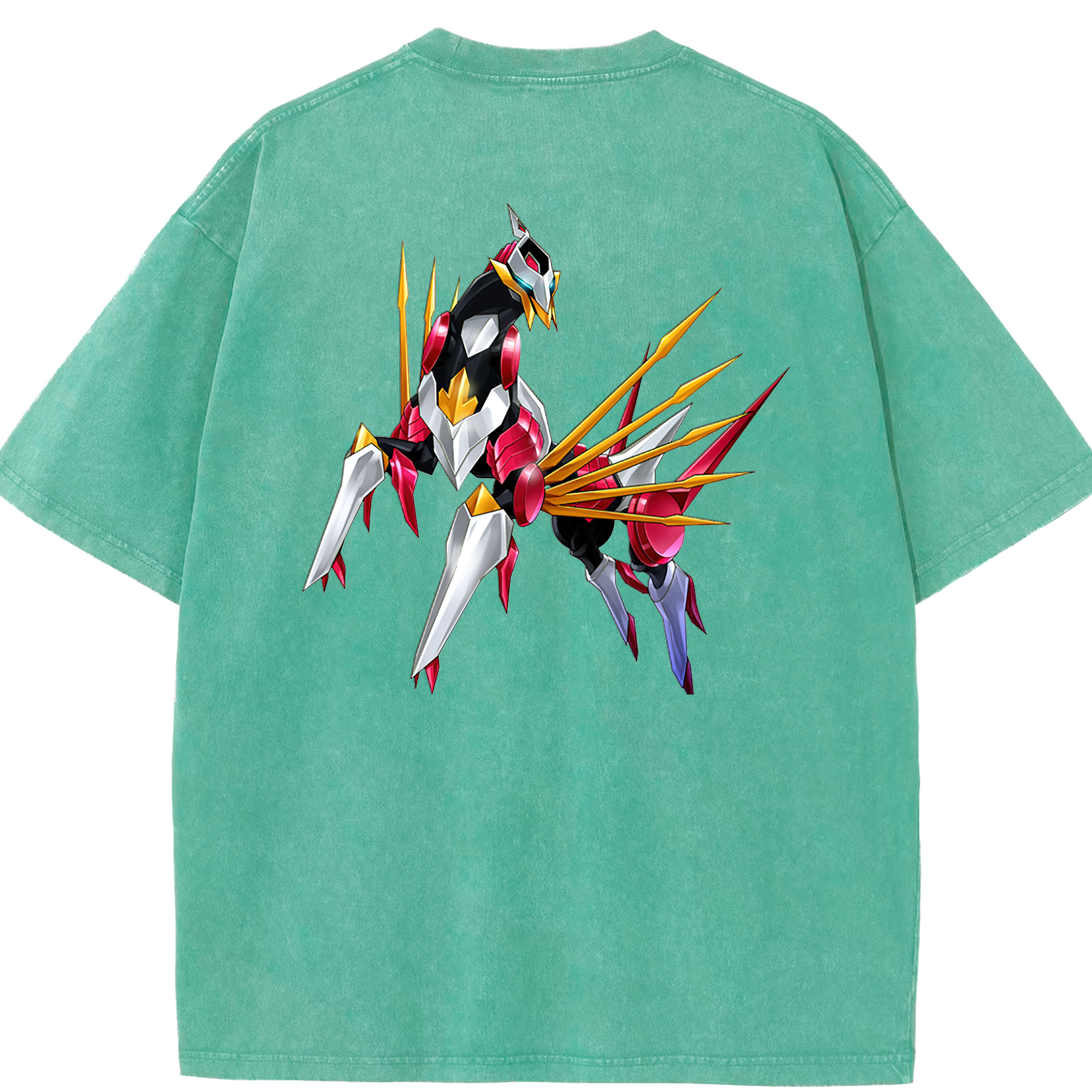 （画像用） 遊☆戯☆王 Yu-Gi-Oh! 綿100% ヴィンテージ風 半袖Tシャツ（背面プリント）